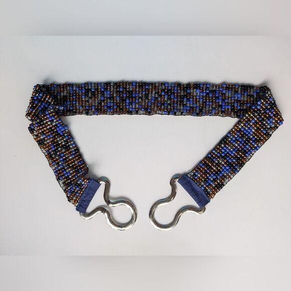 Beaded elastic waist belt size small or medium - Picture 2 of 6